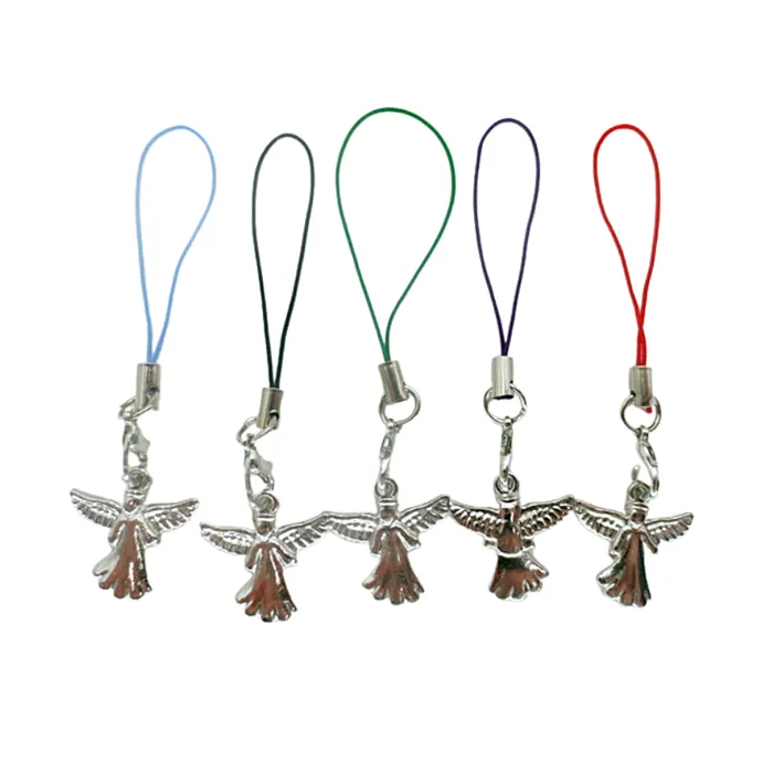 Gelukshanger engel metaal 10 stuks