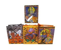 Halloween tasje met kaartje 12 stuks