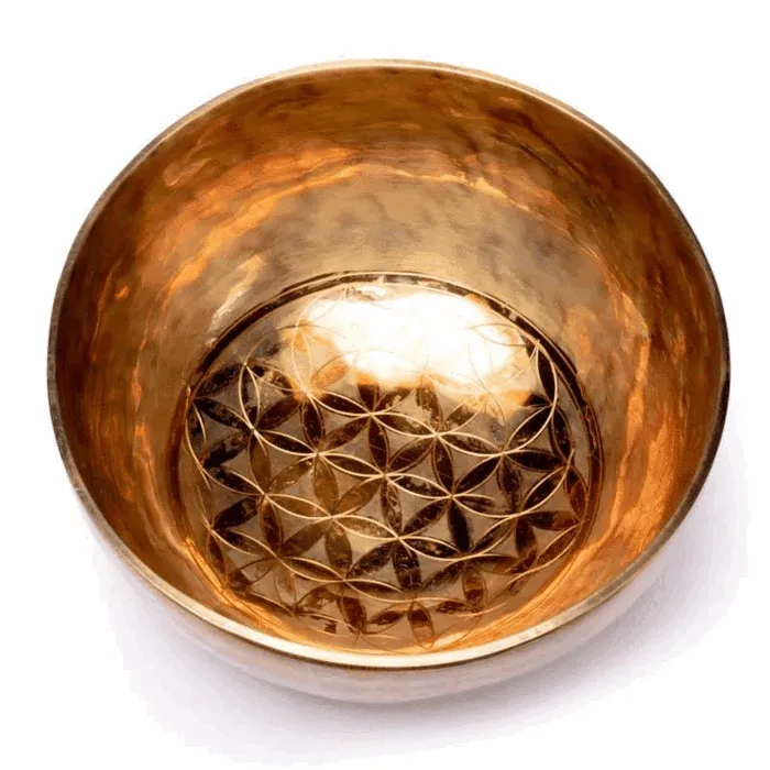 Bloem des Levens klankschaal 1050-1200 gram