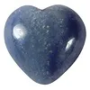 Hart blauwe kwarts klein 1,5 cm
