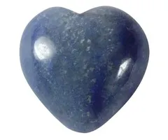 Hart blauwe kwarts klein 1,5 cm