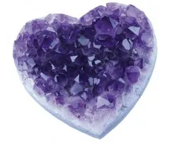 Amethist hart ruw