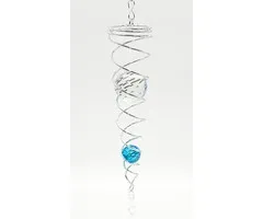 Spiraal wind spinner Aqua blauw