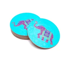 Indiase olifant onderzetters set van 6