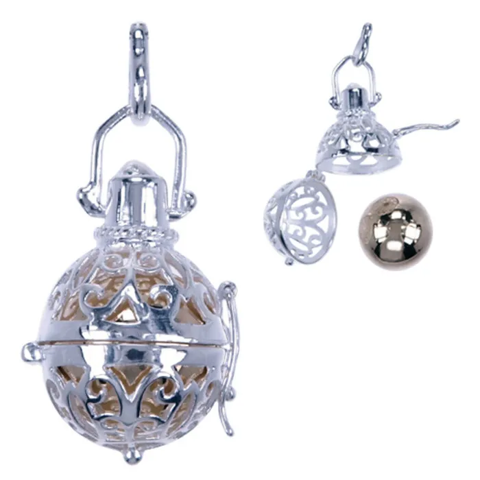 Zilver hanger Engelen bel - 925 sterling zilver