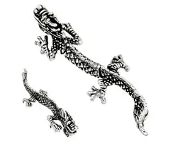 Zilveren hanger Chinese draak