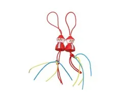 Gelukspoppetje kerstman 10 stuks