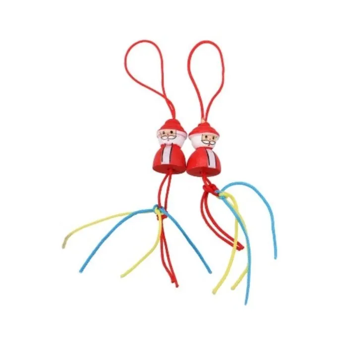 Gelukspoppetje kerstman 10 stuks