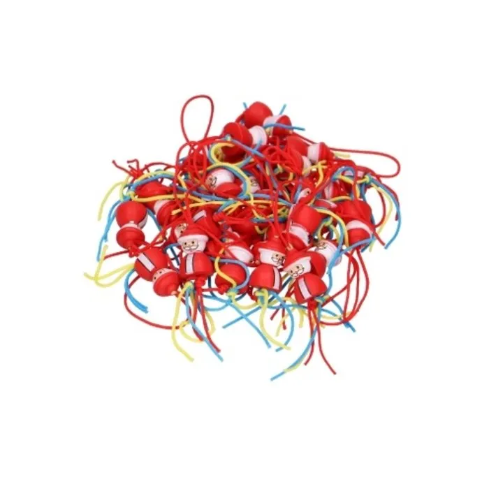 Gelukspoppetje kerstman 10 stuks