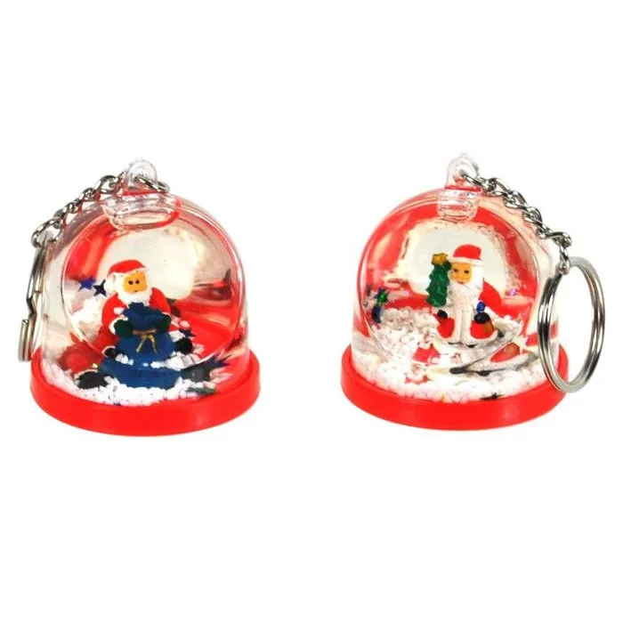 Kerst Sleutelhanger met Sneeuwbol
