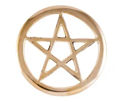 Pentagram messing 11,5 cm