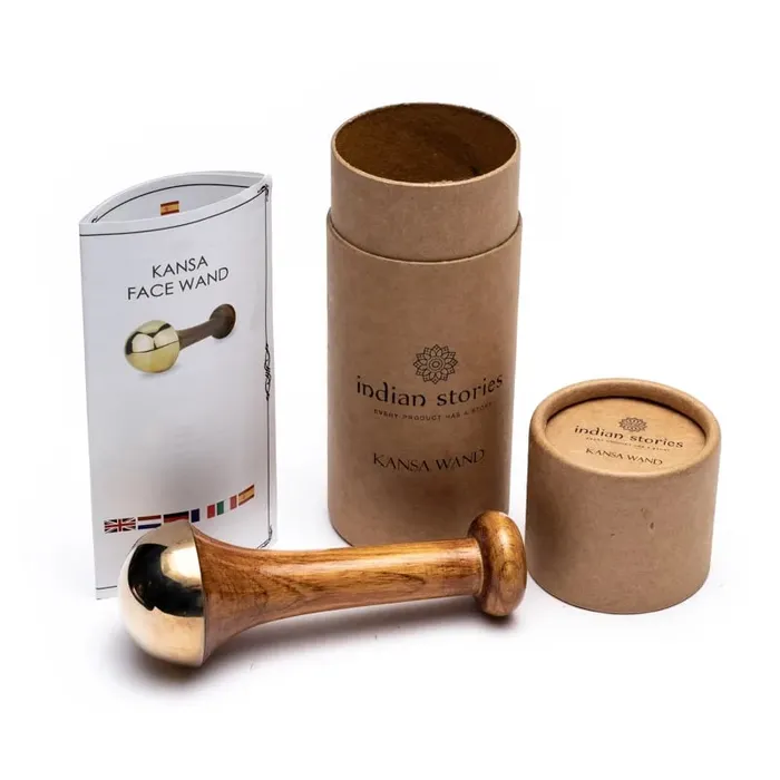 Ayurvedische kansa wand voor gezichtsmassage