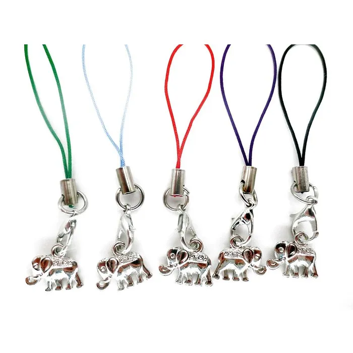 Geluksolifant metaal met kaartje