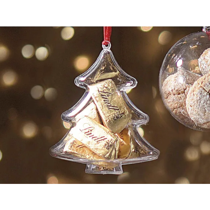 Transparante hanger doosje kerstboom