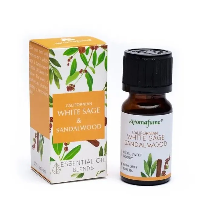 Witte salie & sandelhout olie van Aromafume. Zuiverend, rustgevend en aardend