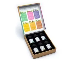 Witte salie essentiële oliemix set van 6