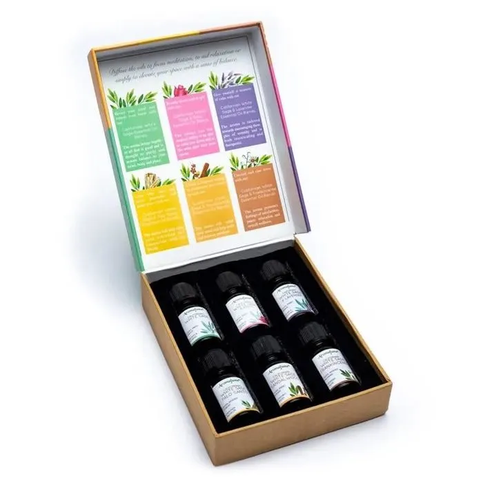 Witte salie essentiële oliemix set van 6