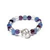 Mala armband amethist aventurijn bergkristal met ohm