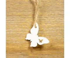 Hanger vlinder hout 10 stuks