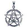 Zilver hanger Pentagram 5 element