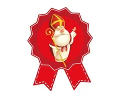 Cadeausticker Sinterklaas 10 stuks