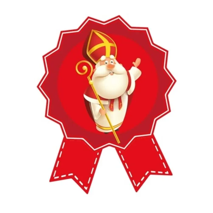 Cadeausticker Sinterklaas 10 stuks