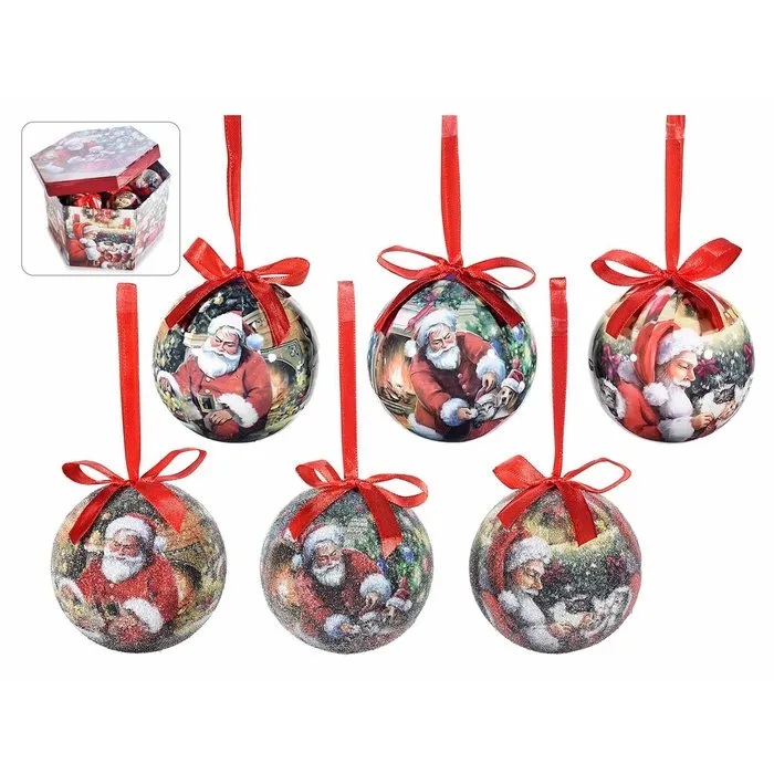 Kerstballen decoratie in doos14 stuks