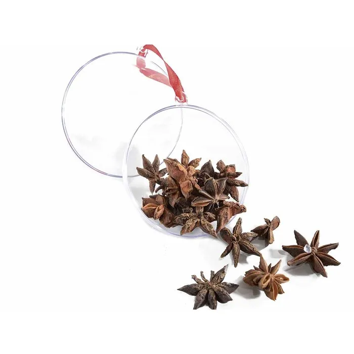 Transparante hanger doosje kerstbal 3 stuks