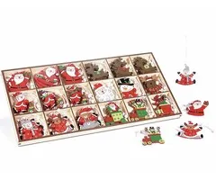 Kersthangers hout 18 stuks