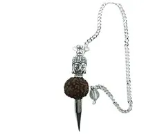 Pendel boeddha met rudraksha