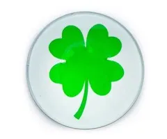 Magneet Klavertje Vier met kaartje