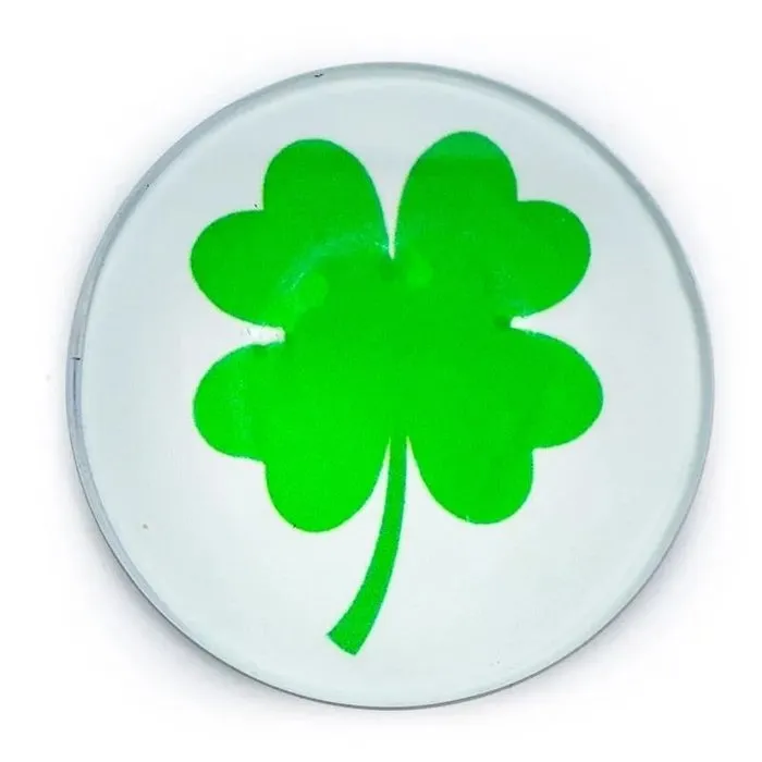 Magneet Klavertje Vier met kaartje