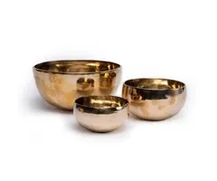 Klankschaal Shanti goudkleurig 900 gram