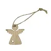 Houten decoratie engel aan koord 3 stuks