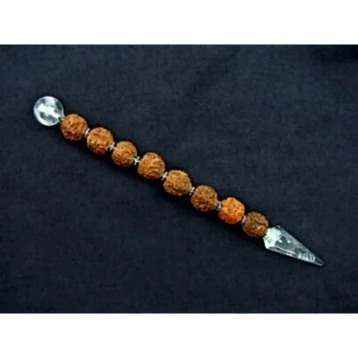 Healing staaf bergkristal en rudraksha