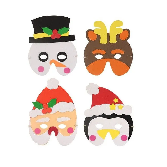 Kerst masker van foam