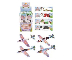 Kerst foam vliegtuig