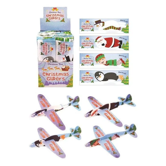 Kerst foam vliegtuig