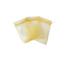 Organza zakjes goudkleurig 13 x 20 cm