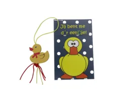 Kaartje met eend - jij bent me er eendje