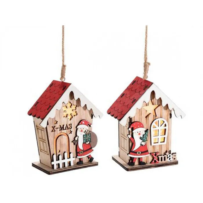 Kersthuisje met LED licht