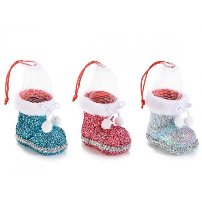 Kerstschoen met organzazakje