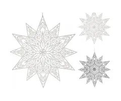 Raamdecoratie sneeuwvlok ijskristal 2 stuks