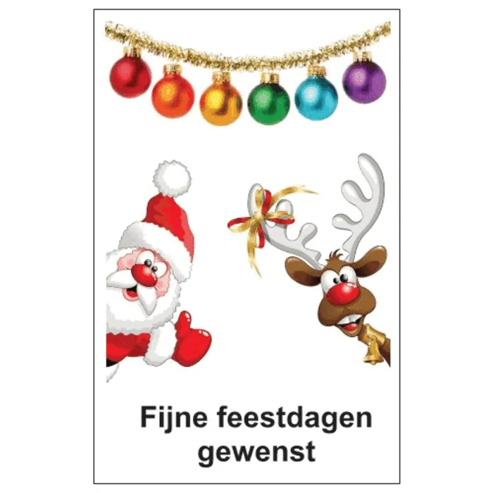 Sneeuwpop in tasje met kaartje