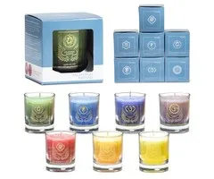 Set van 7 Aartsengelen votief geurkaarsen