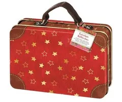 Kerst mini koffer sterren
