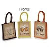 Jute tasje beer happy