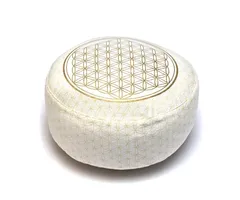 Meditatiekussen bloem des levens bio katoen