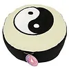Meditatiekussen Yin Yang geborduurd