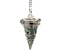 Pendel Pentagram met 7 chakra edelstenen